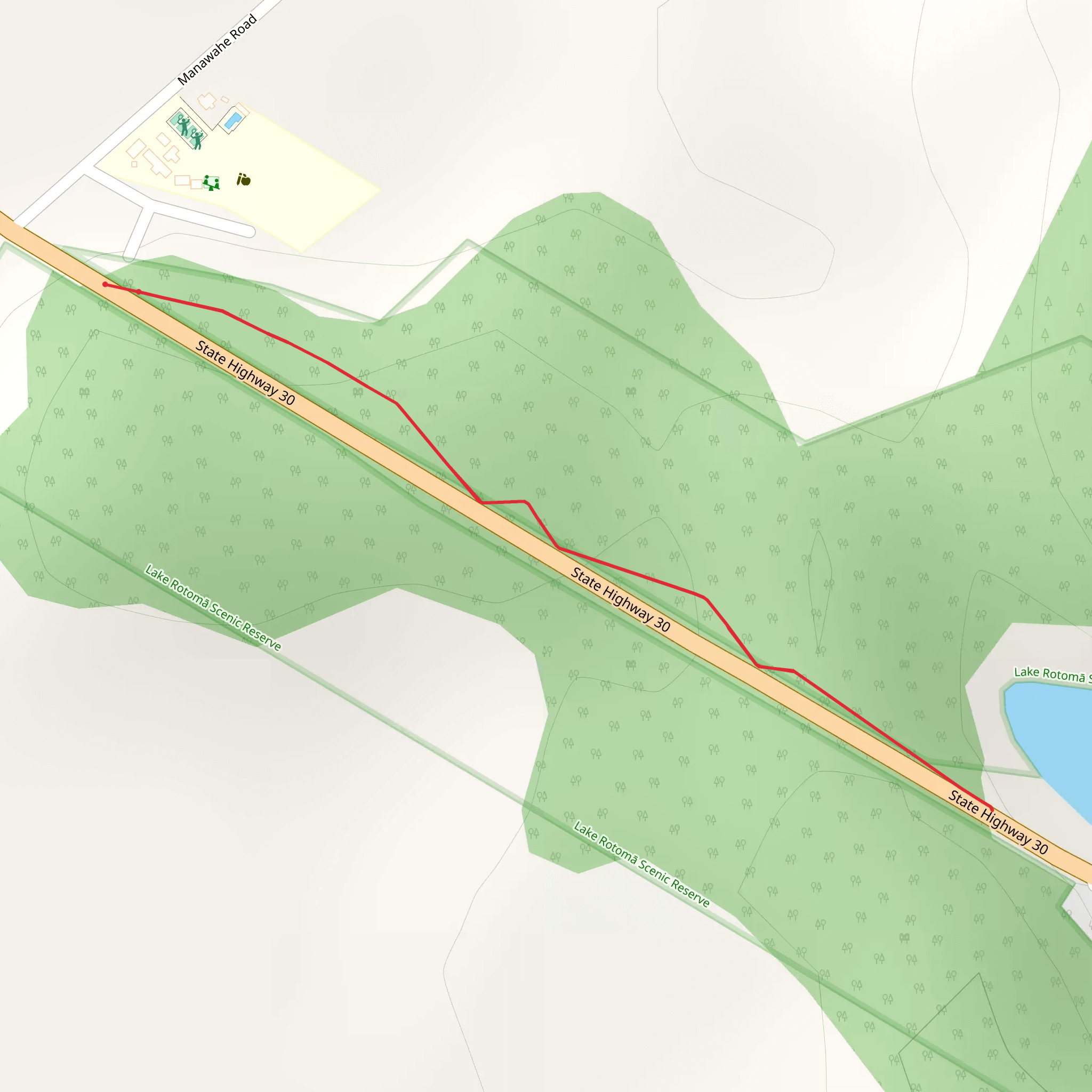 Rotoma Bridle Track mobile static map