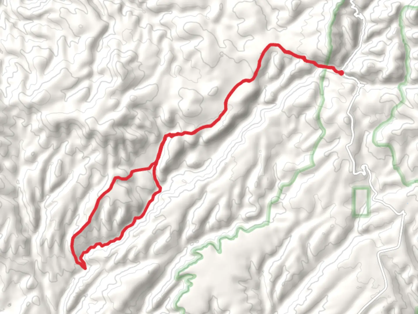 An image depicting the trail Rocky Canyon Trail and Rocky Canyon River Alt Loop and its surrounding area.