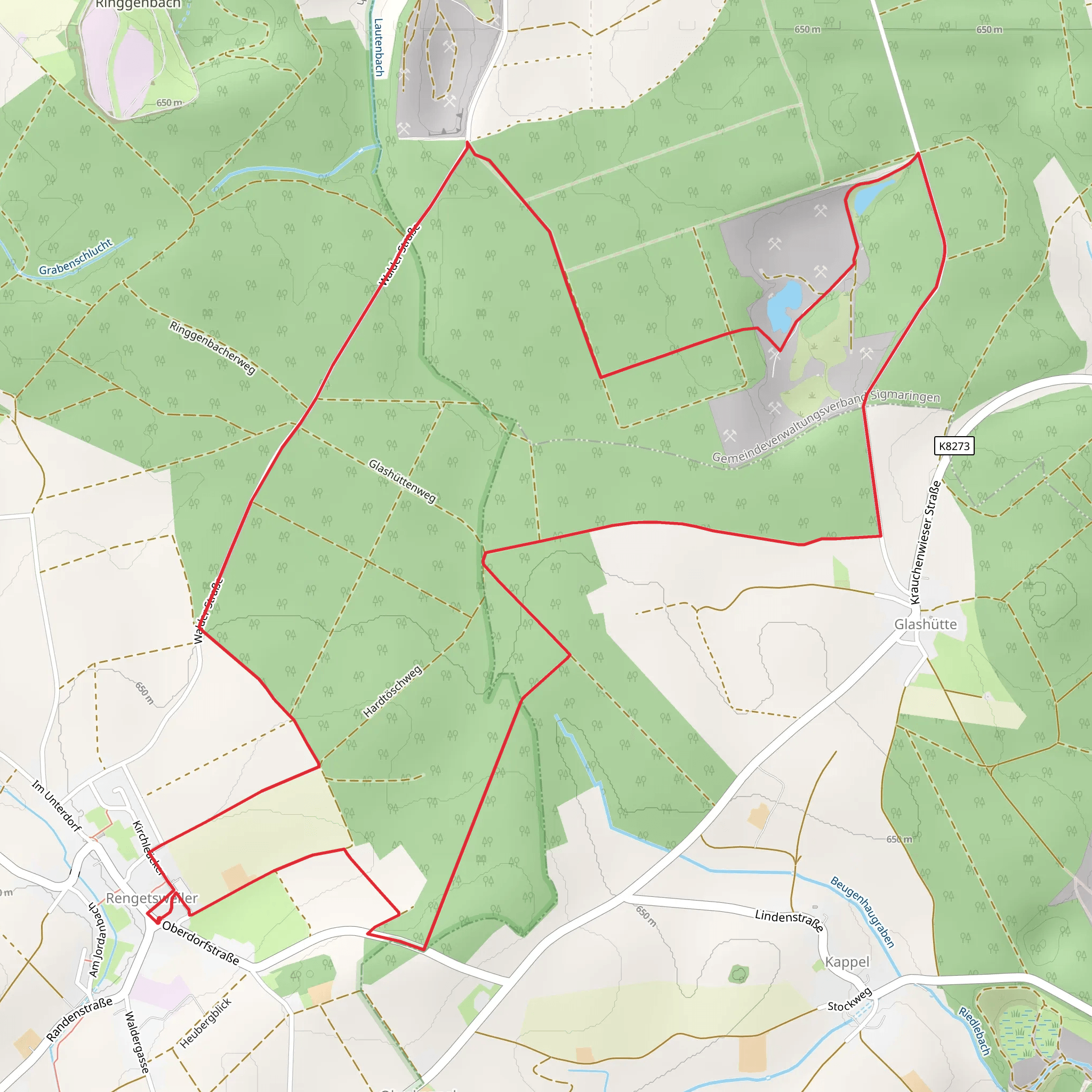 Rengetsweiler Loop mobile static map