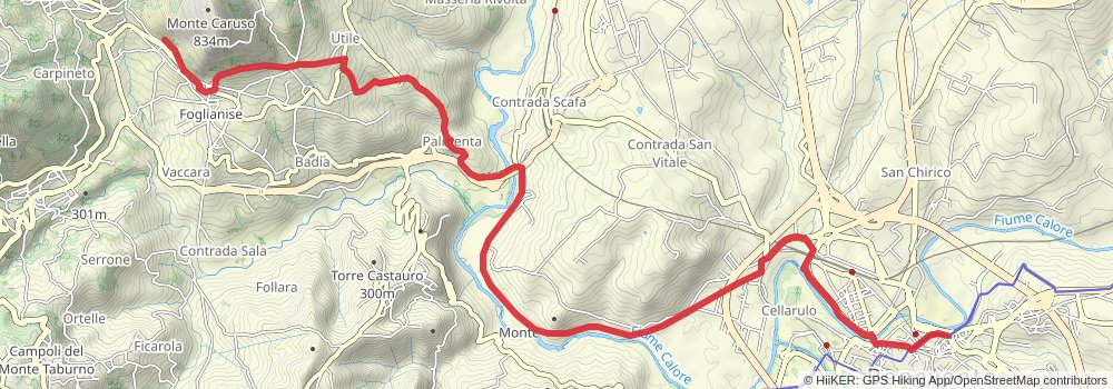 Via Francigena stage 137 Map