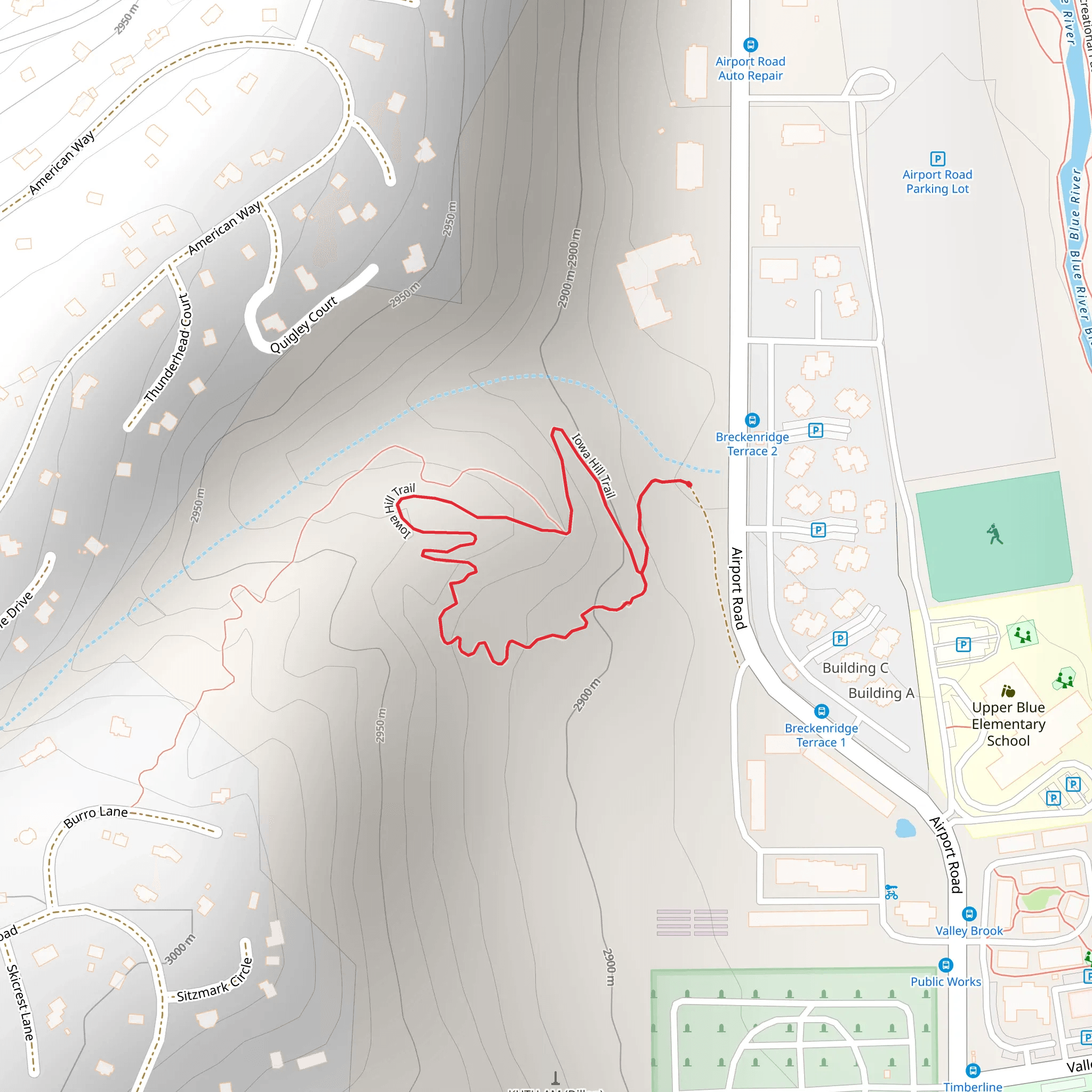 Iowa Hill Loop Trail mobile static map