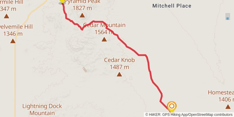 Continental Divide Trail - New Mexico stage 6 Map