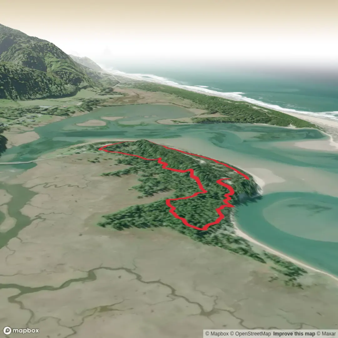 An image depicting the trail Whalen Island Loop and its surrounding area.