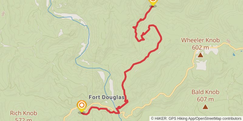 Ozark Highlands Trail stage 10 Map