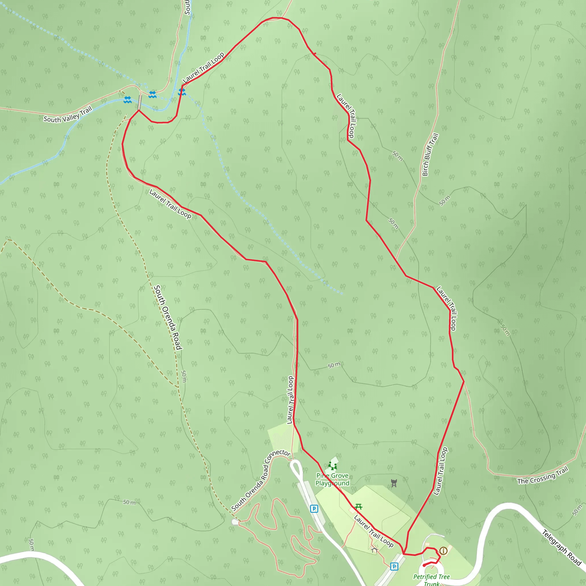 Laurel Loop Trail mobile static map