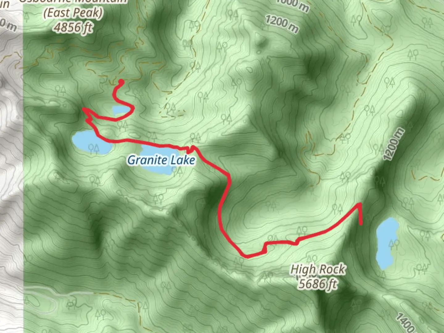 An image depicting the trail Teeley Creek Trail and its surrounding area.