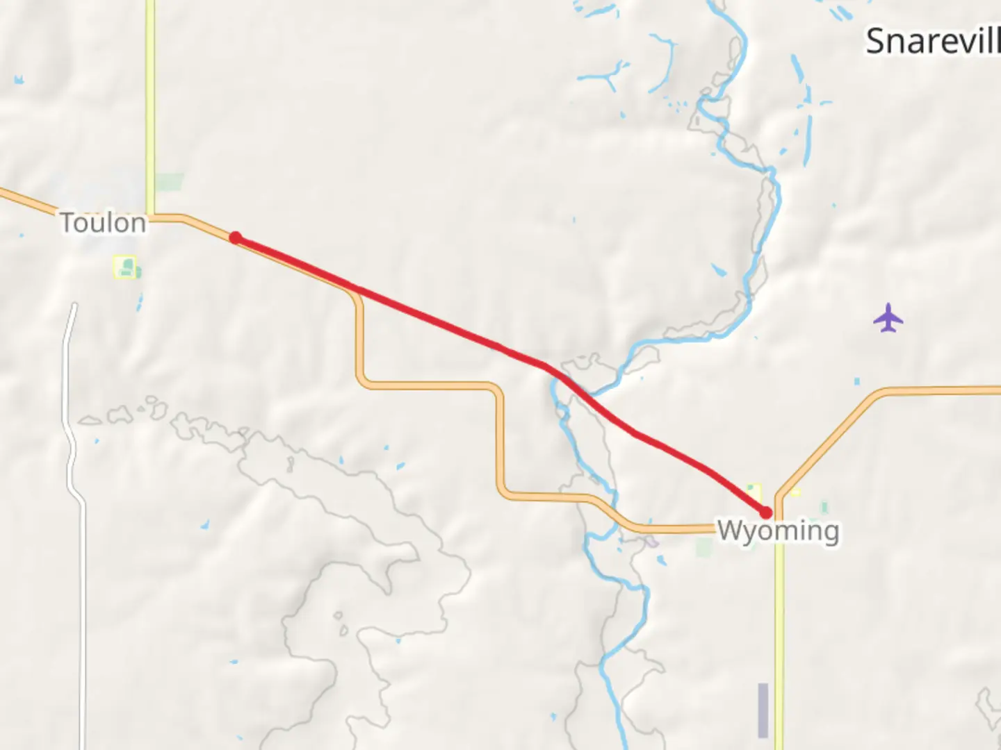 An image depicting the trail Rock Island Trail - Wyoming and its surrounding area.