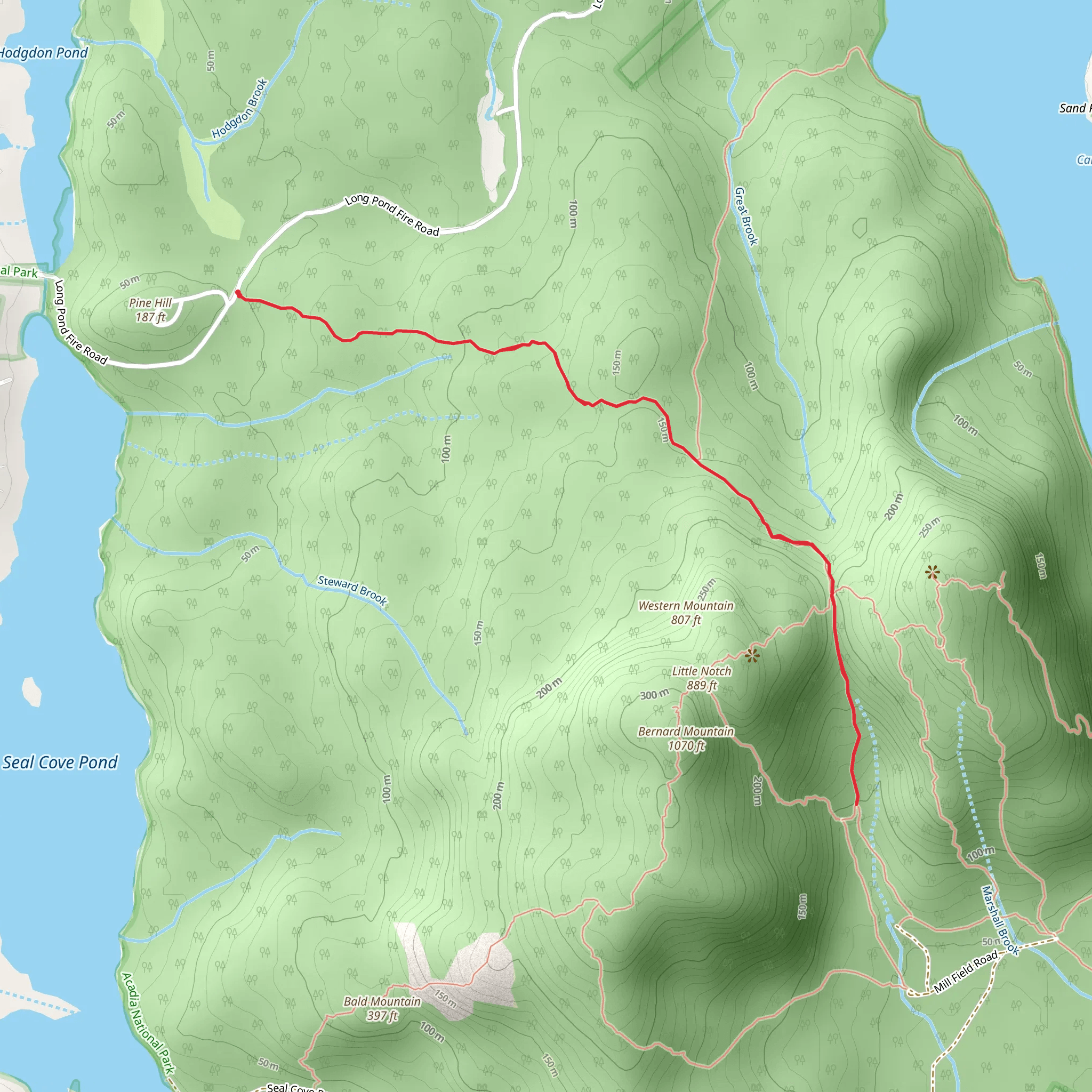 Great Notch Trail mobile static map