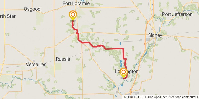 Buckeye Trail stage 28 Map