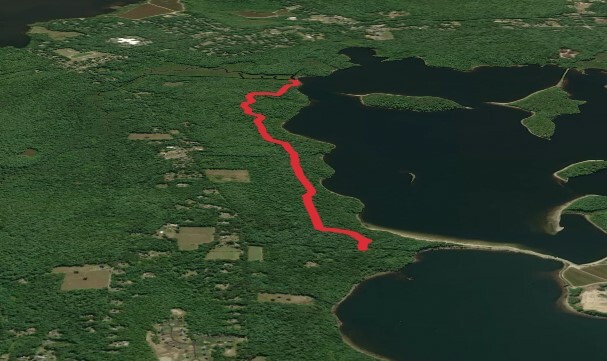 Great Quittacas Pond East Shore Trail