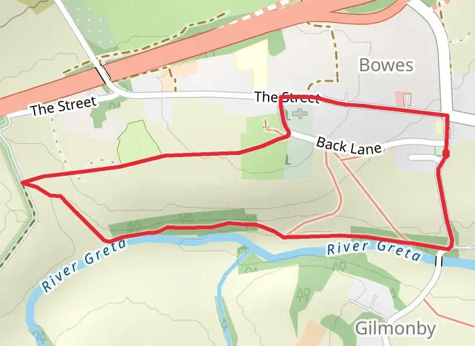 Bowes short walk mobile static map