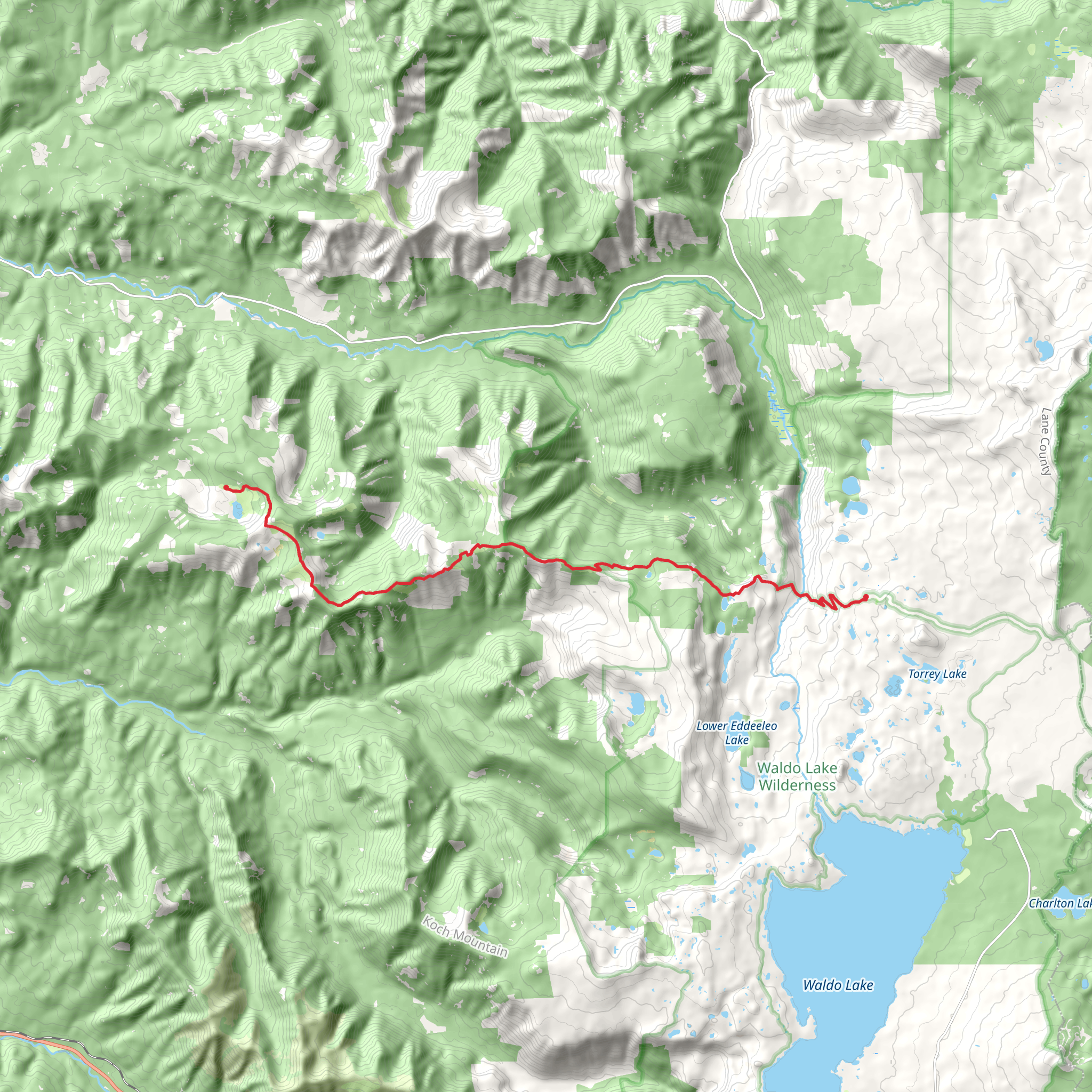 Blair Lake Trail mobile static map