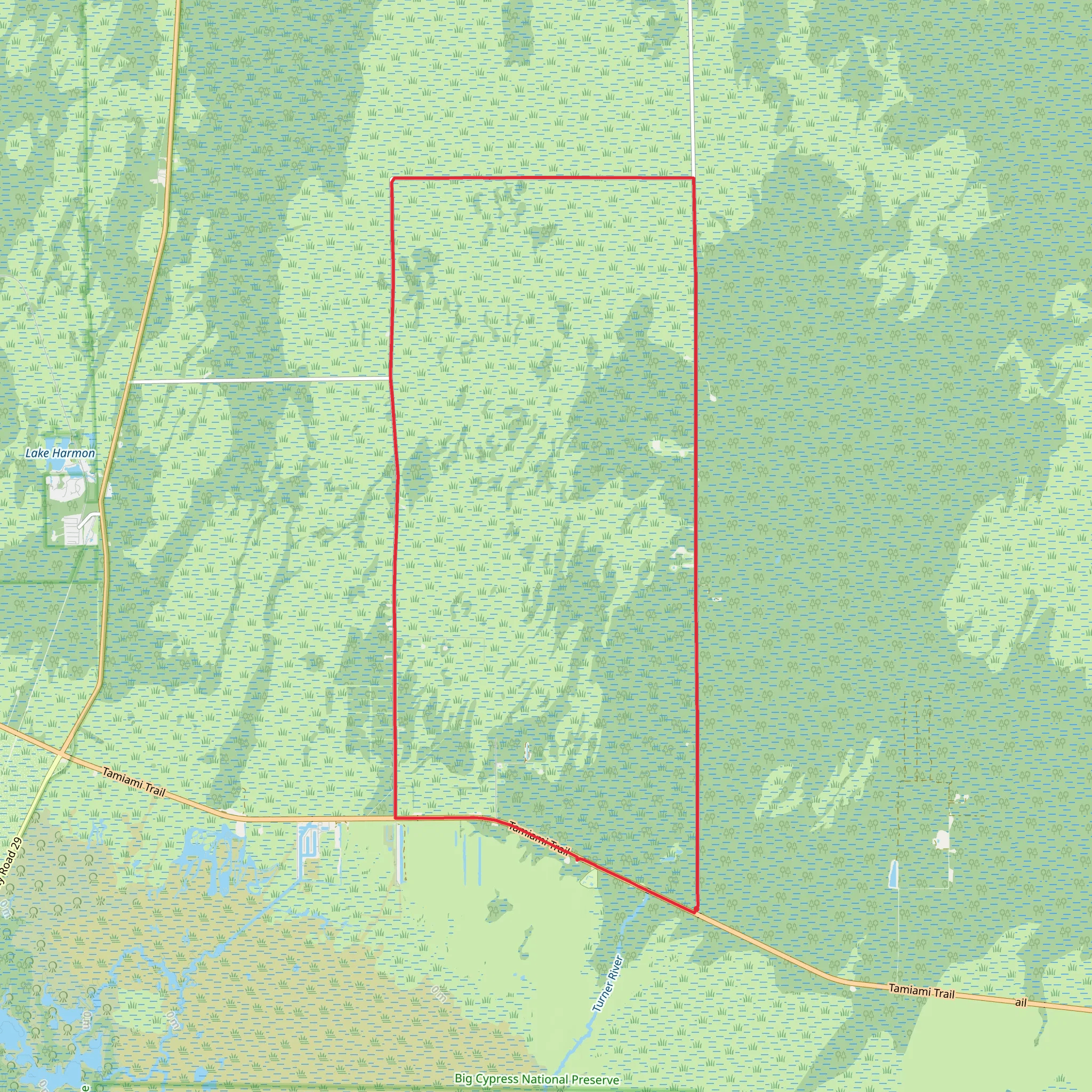 H P Williams Roadside Park Loop mobile static map