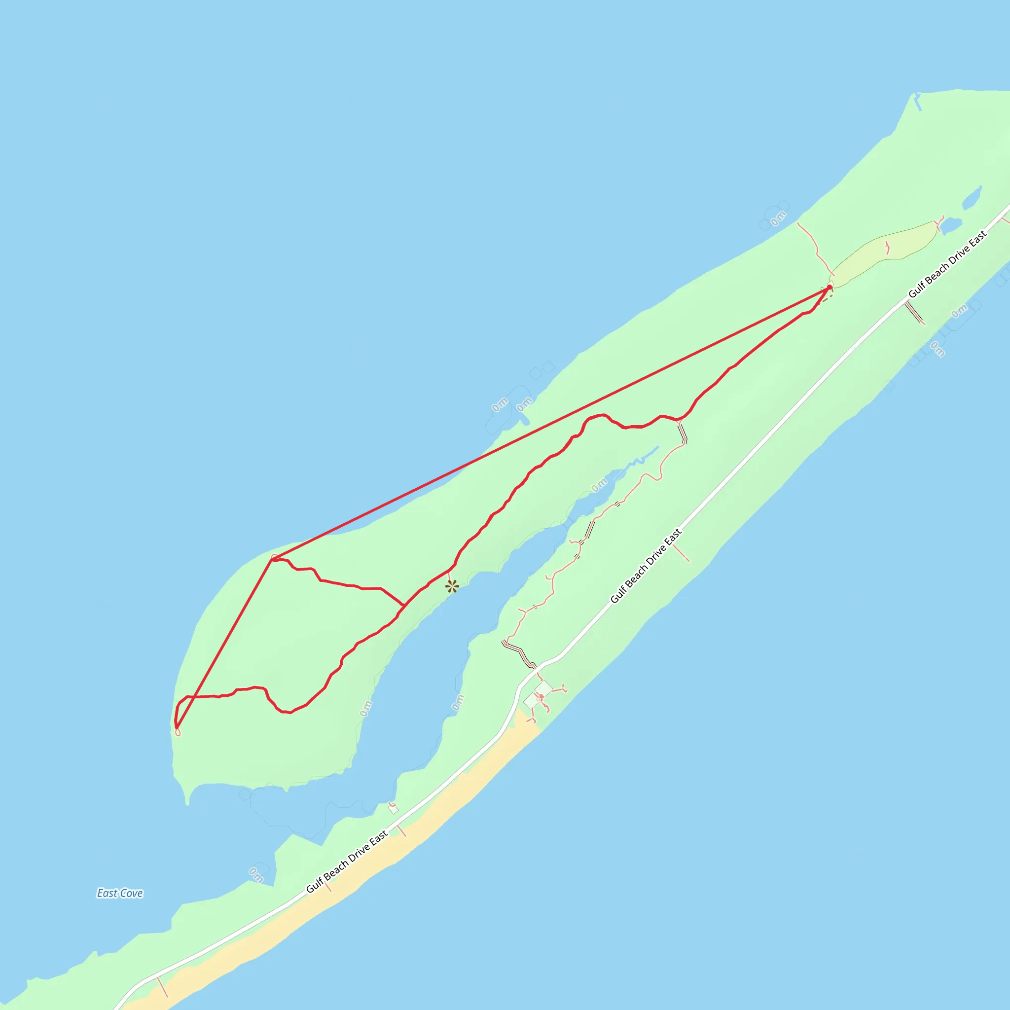 Gap Point Trail mobile static map
