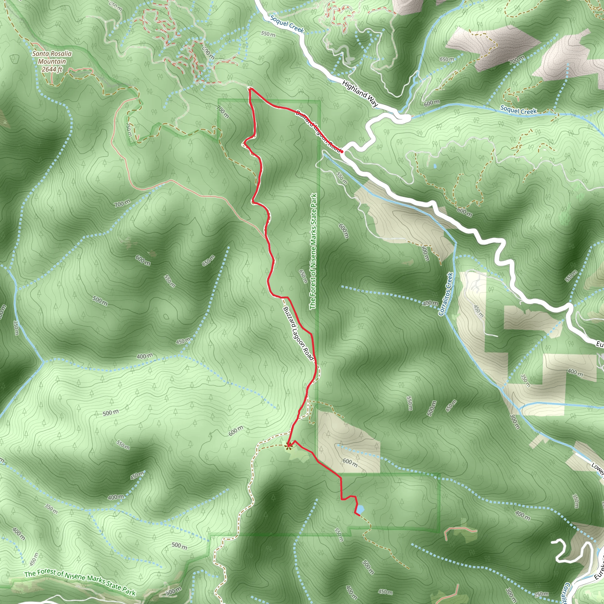 Buzzard Lagoon Road mobile static map