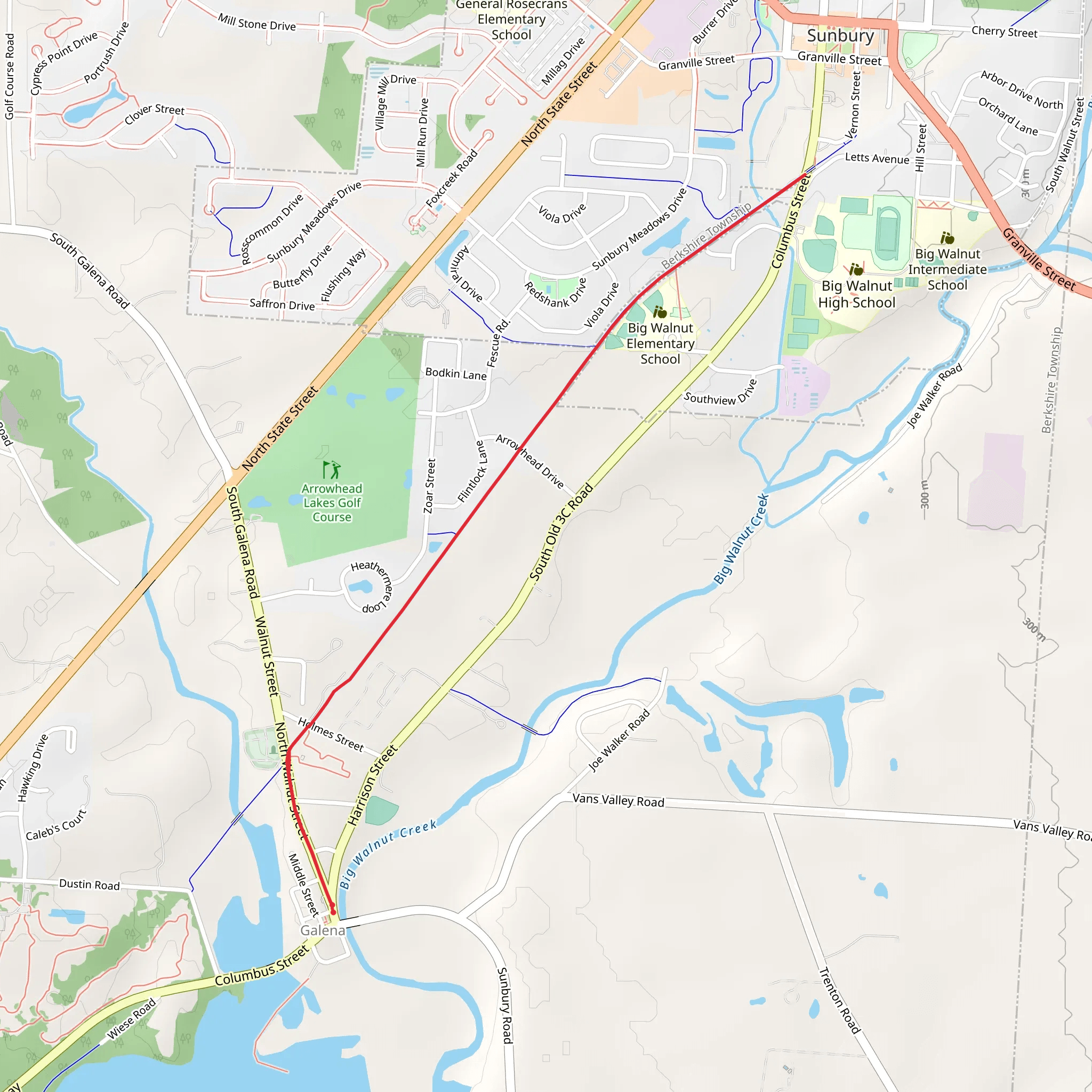 Thomas W Hopper Legacy Trail mobile static map