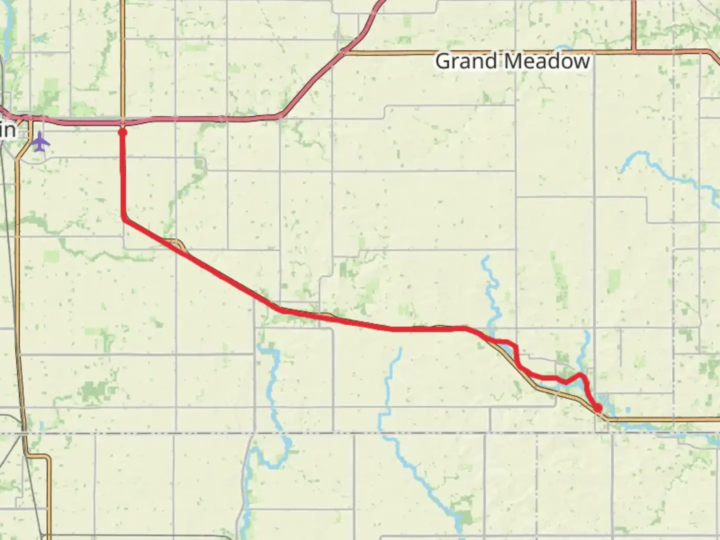 An image depicting the trail Shooting Star State Trail and its surrounding area.