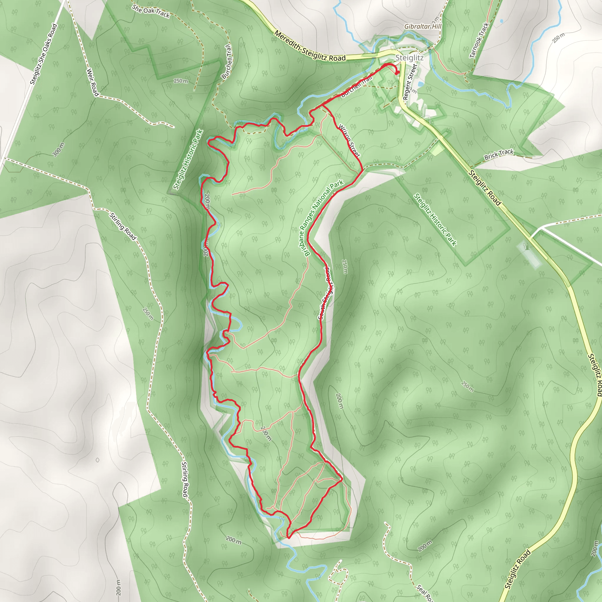 Beards Gully and Deadmans Loop Trail mobile static map