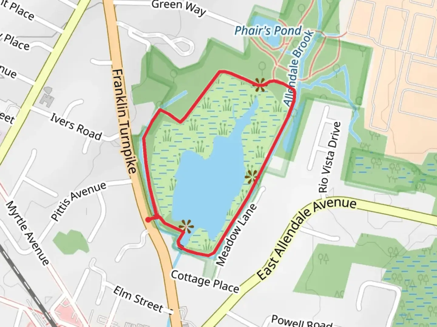 An image depicting the trail Lake Appert Loop and its surrounding area.