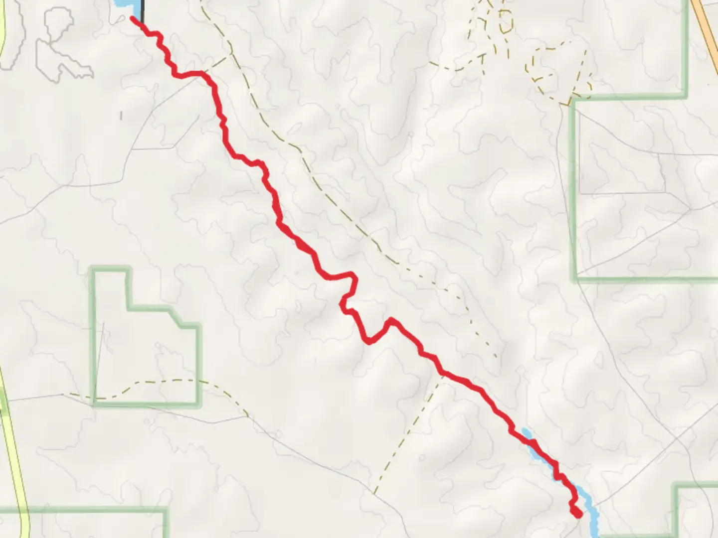 An image depicting the trail Double Lake via Lone Star Hiking Trail and its surrounding area.
