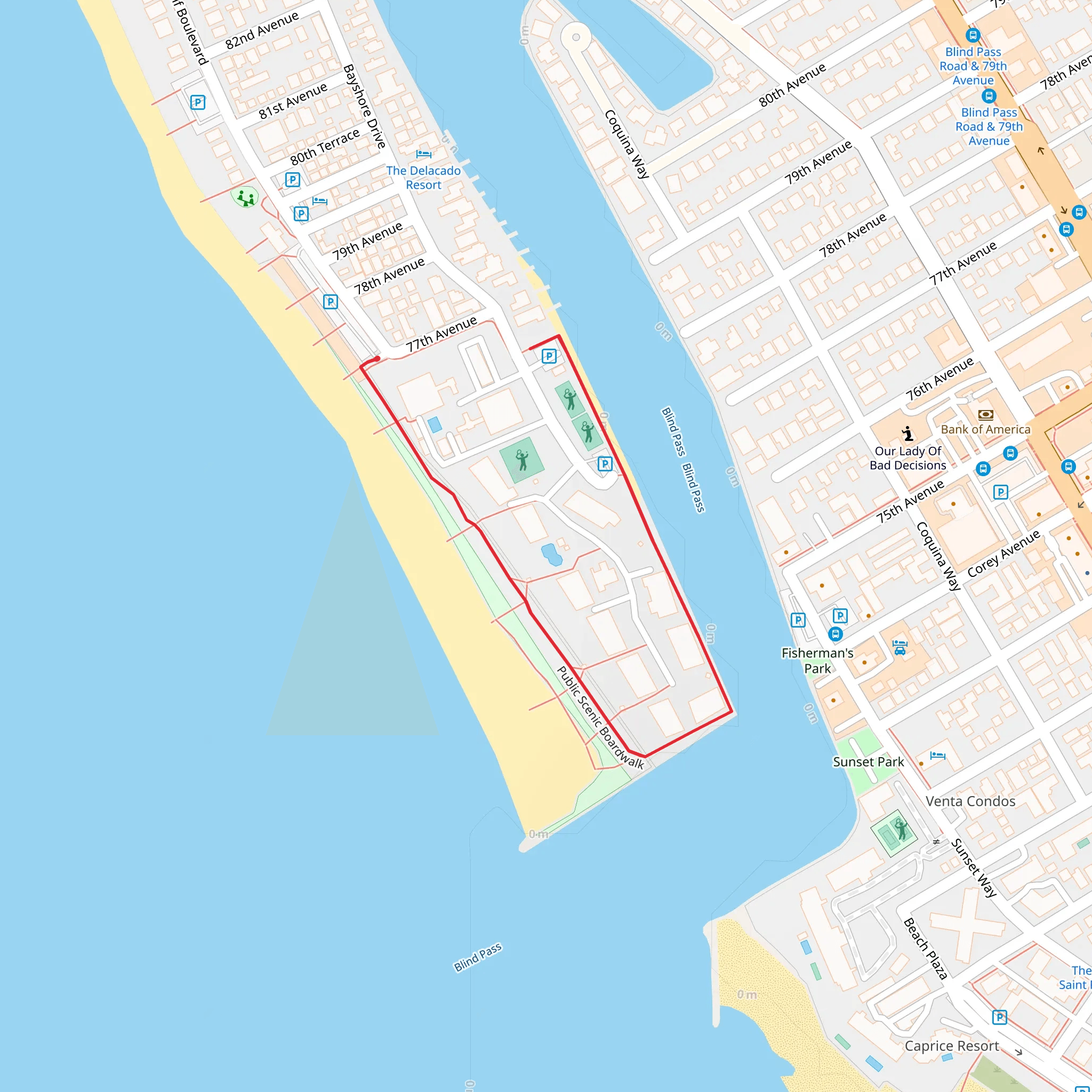 Public Scenic Boardwalk mobile static map