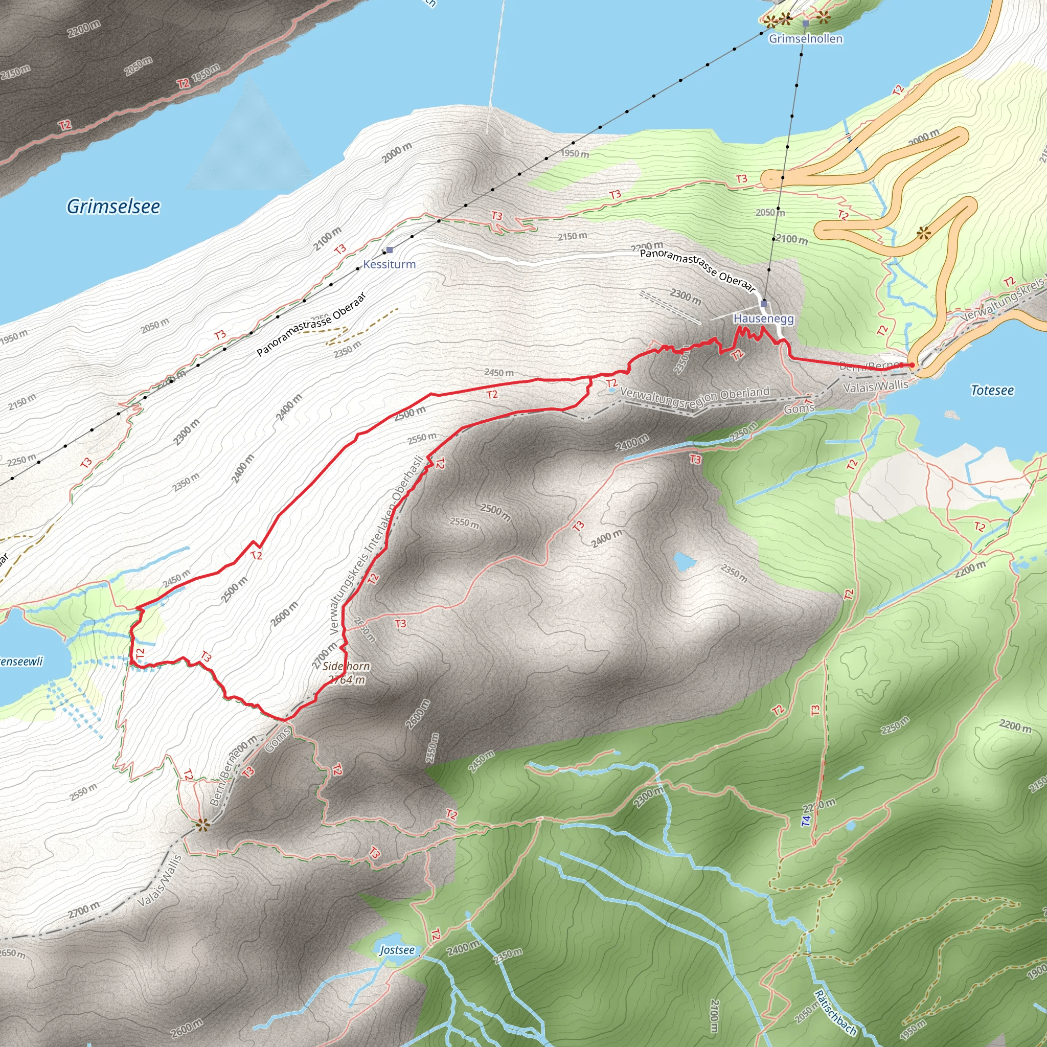 Sidelhorn mobile static map