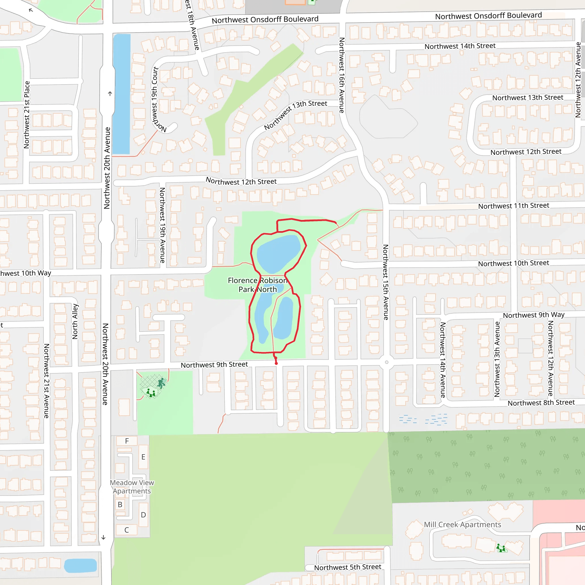 Florence Robinson Park Loop - North mobile static map