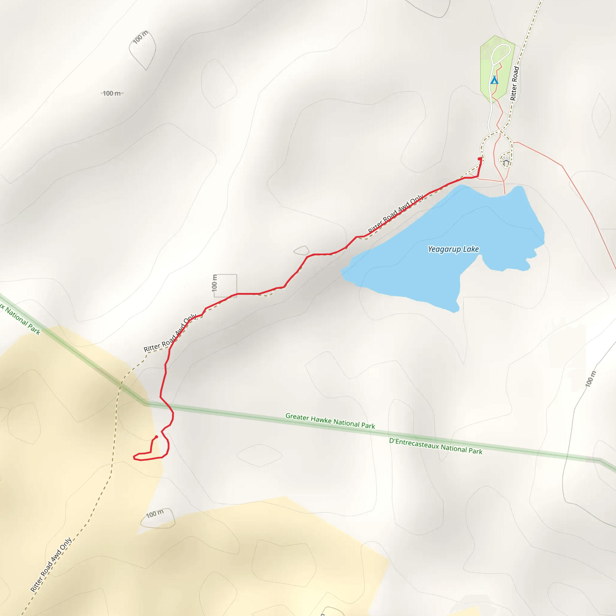 Yeagarup Sand Dunes Walk mobile static map