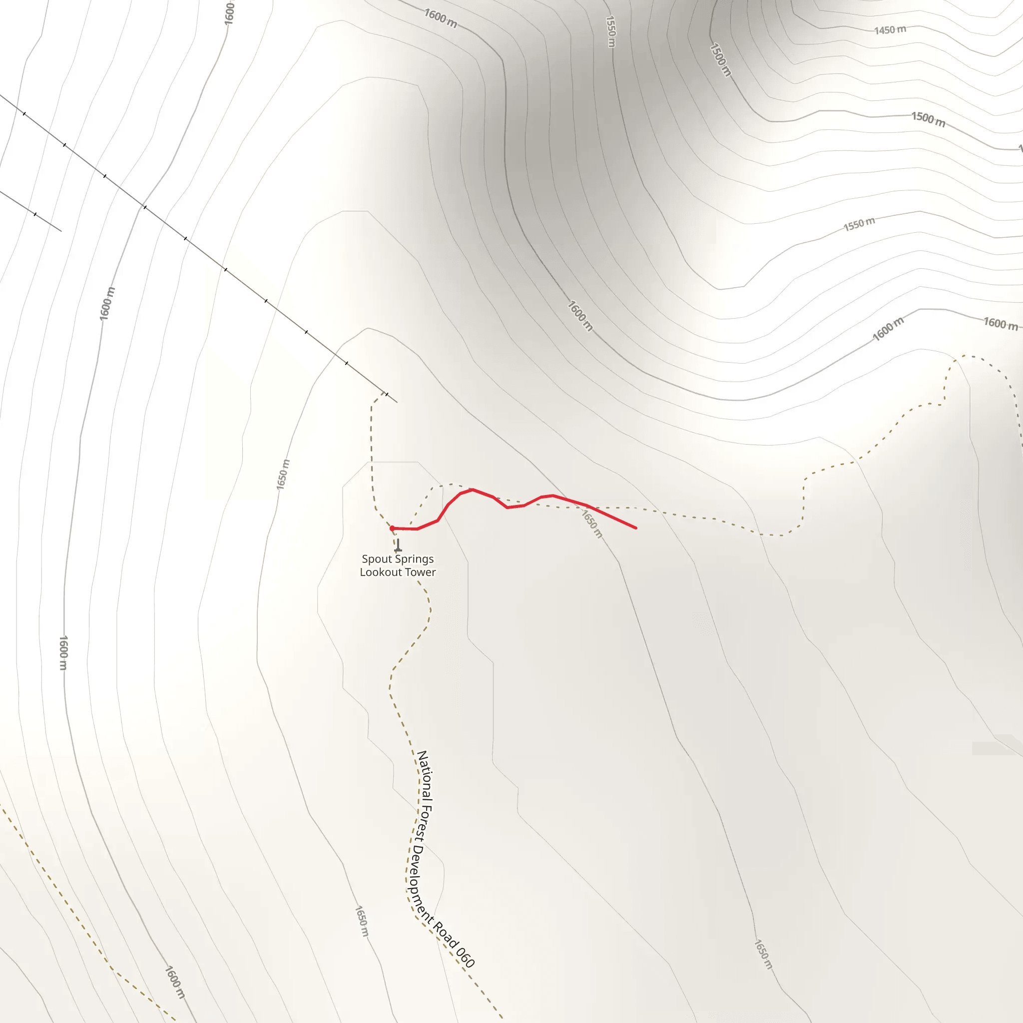 National Forest Development Road 062 mobile static map