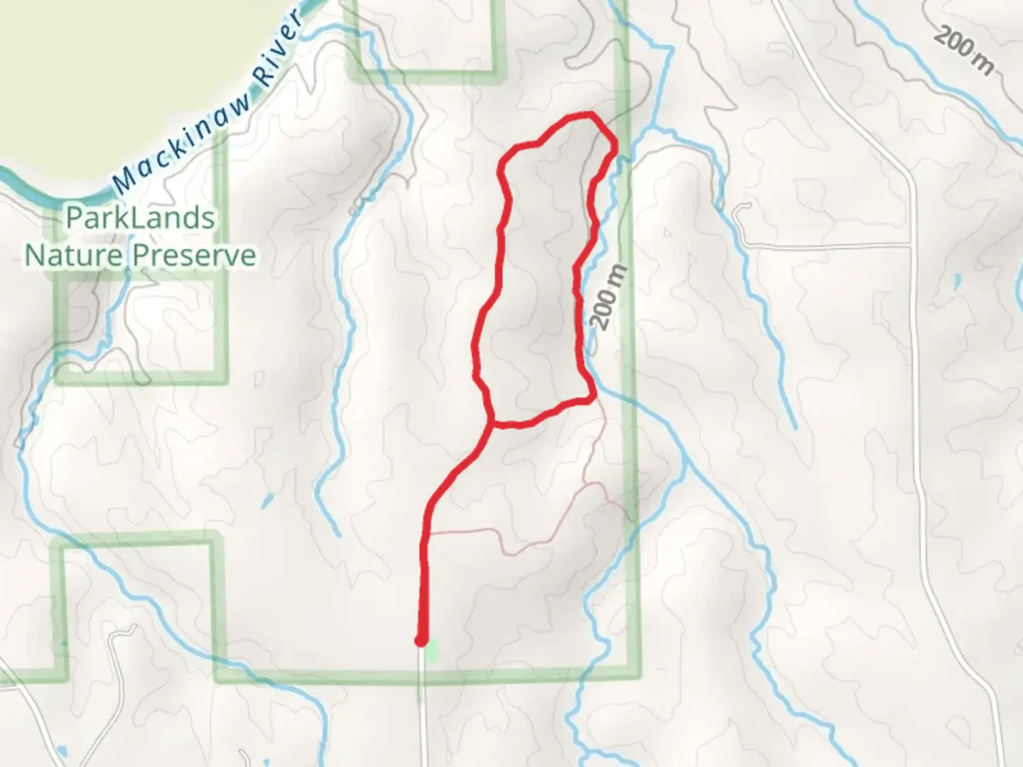 An image depicting the trail Gold Mine Loop Trail and its surrounding area.