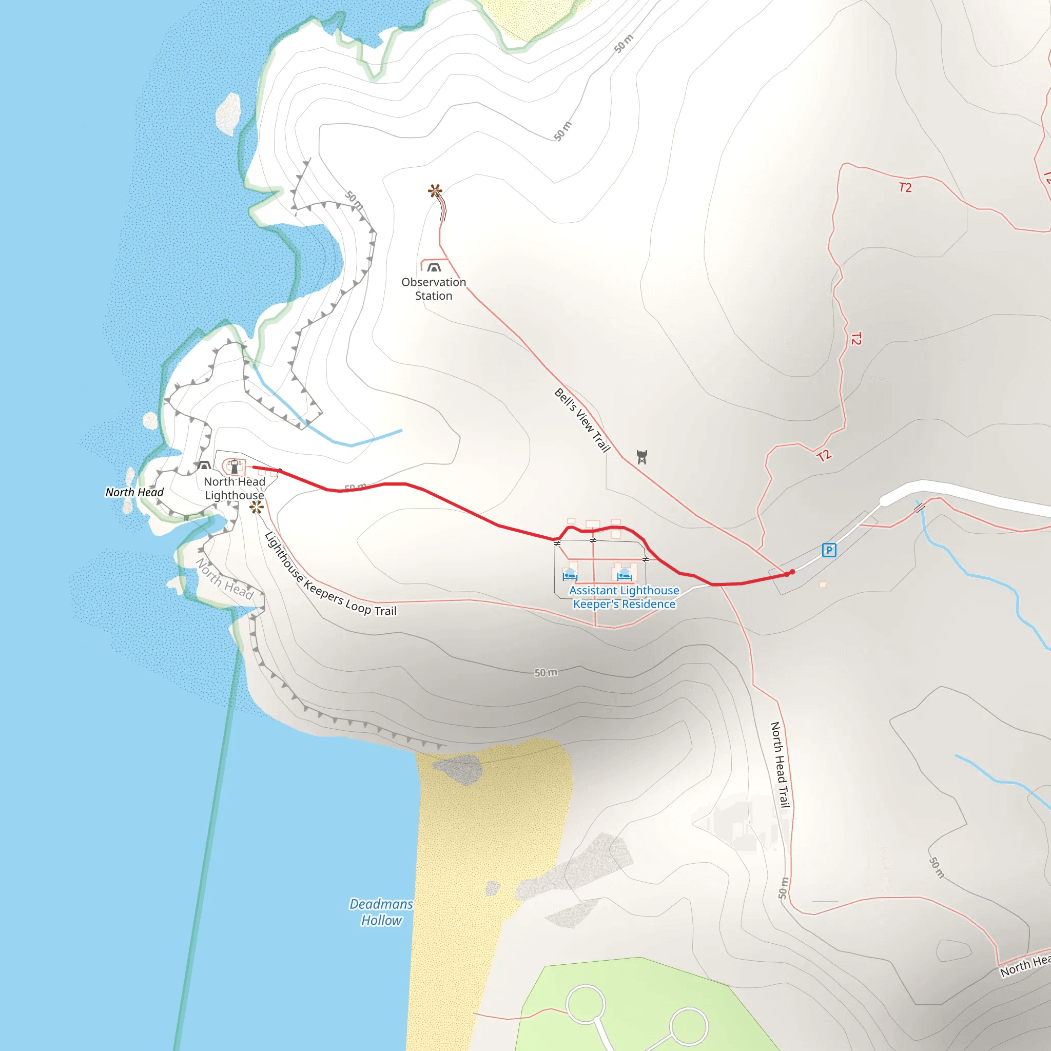 Lighthouse Keepers Trail mobile static map