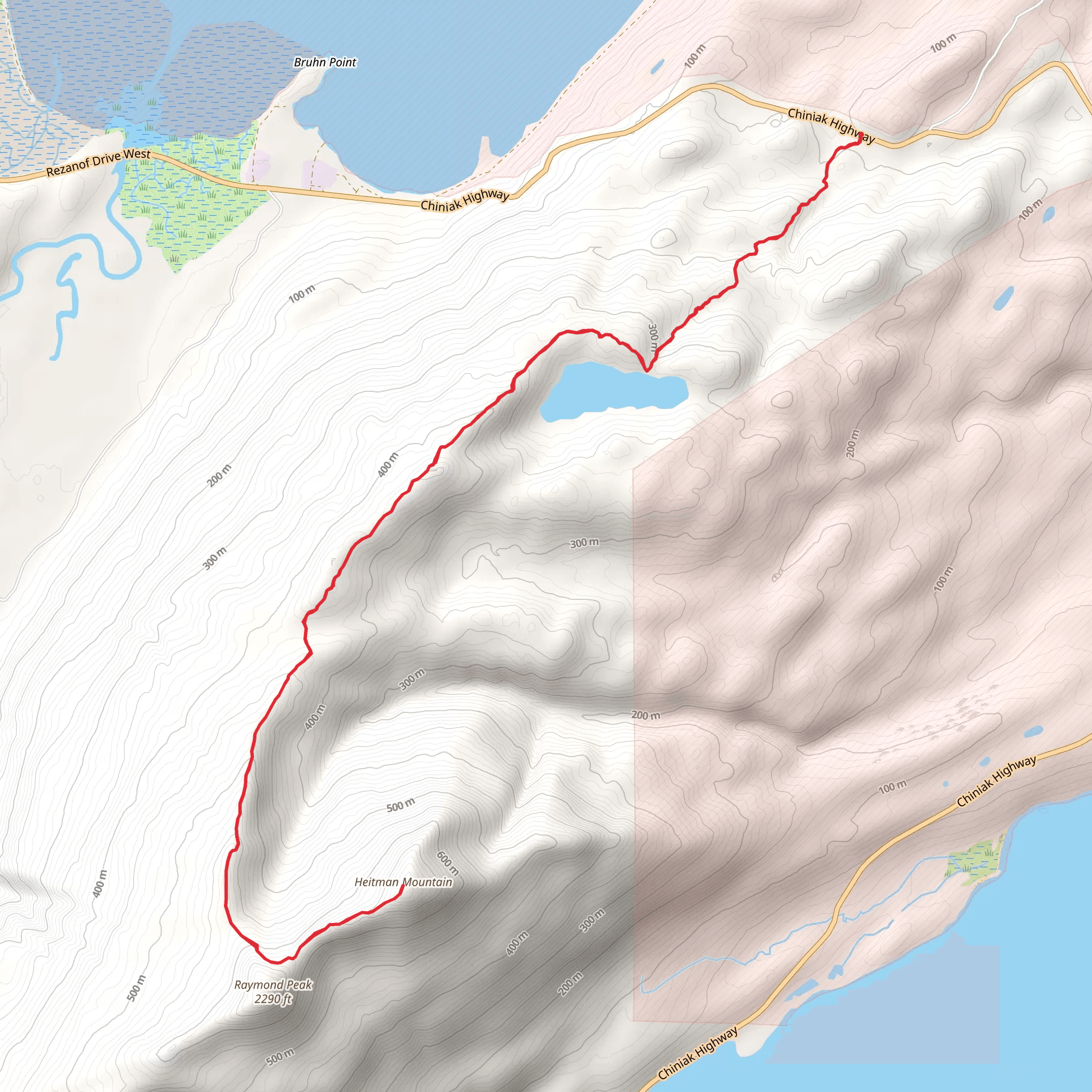 Heitman Mountain Trail mobile static map