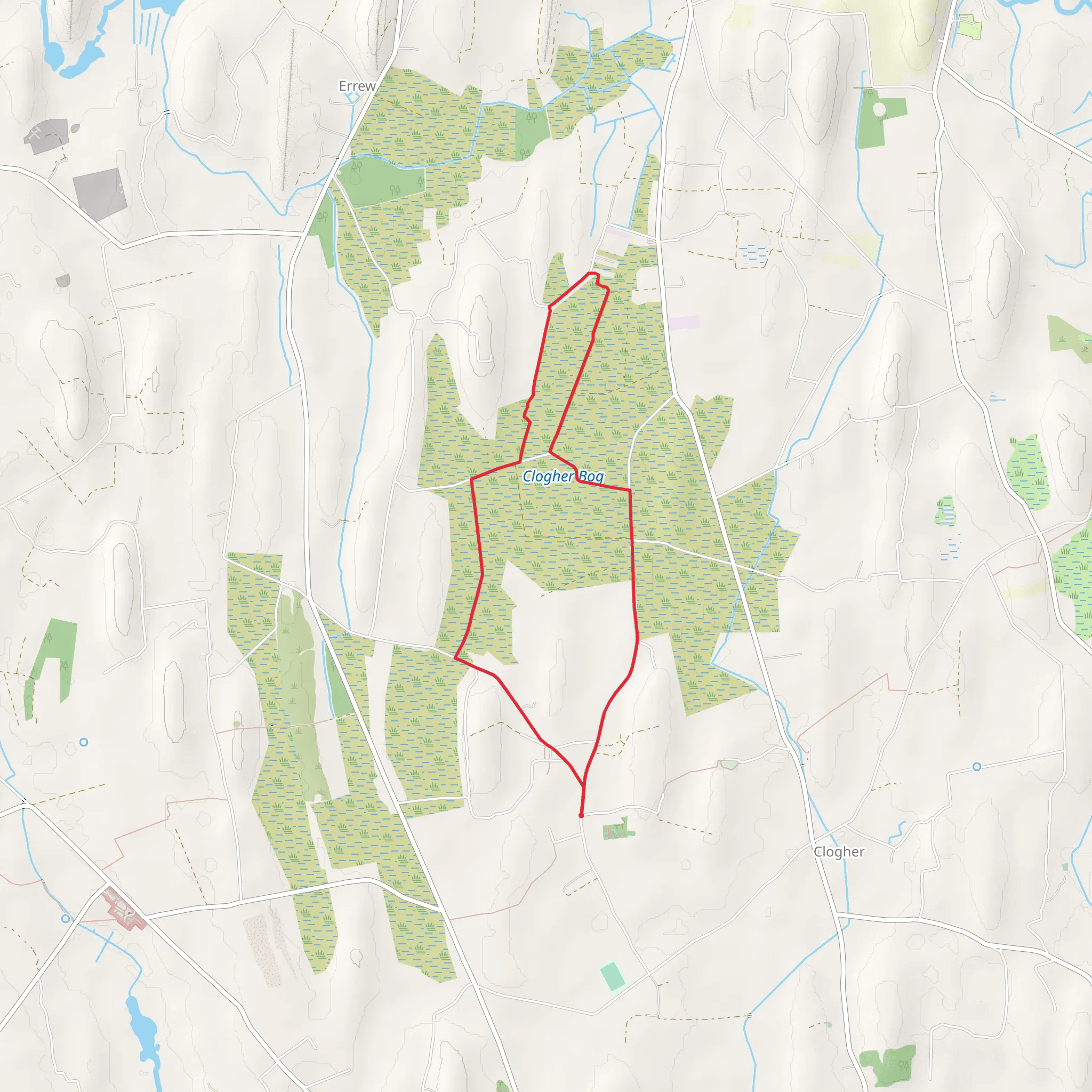 Clogher - Clooncundra Loop Walk mobile static map