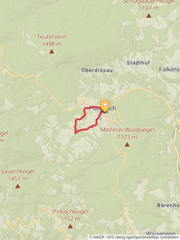 Fischbach Village Loop Trail mobile static map