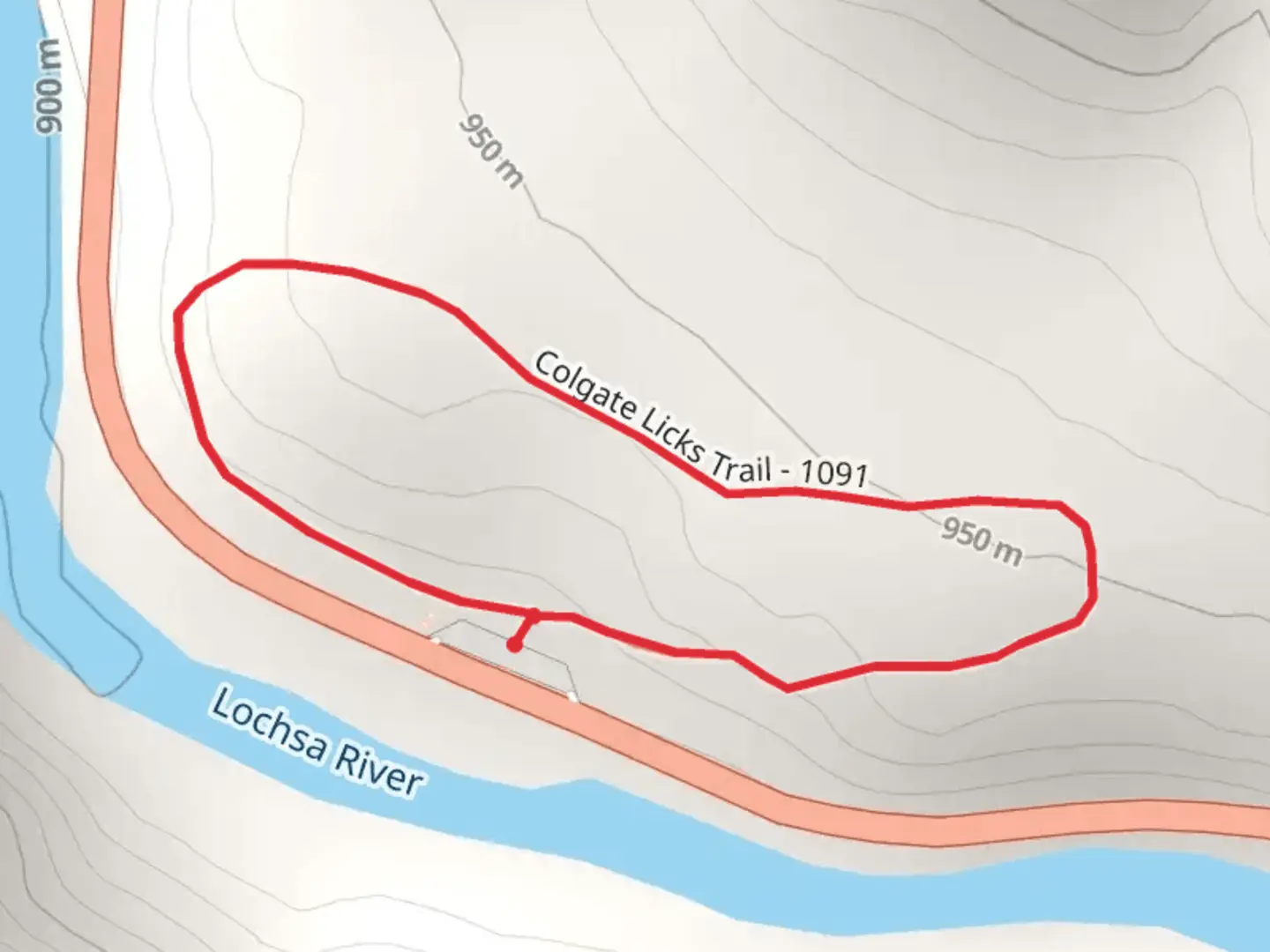 An image depicting the trail Colgate Licks NRT and its surrounding area.