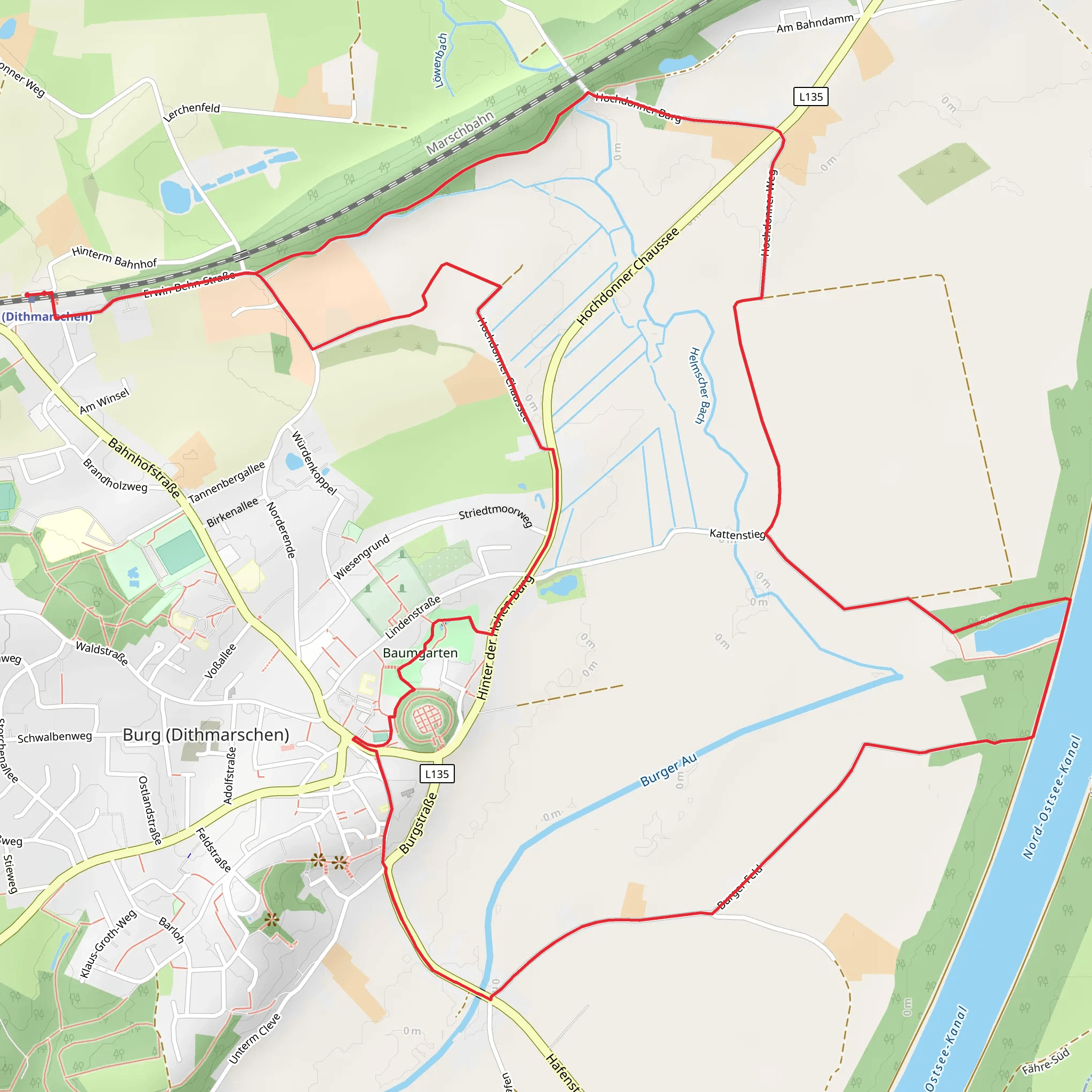 Ditm Rundwanderweg mobile static map