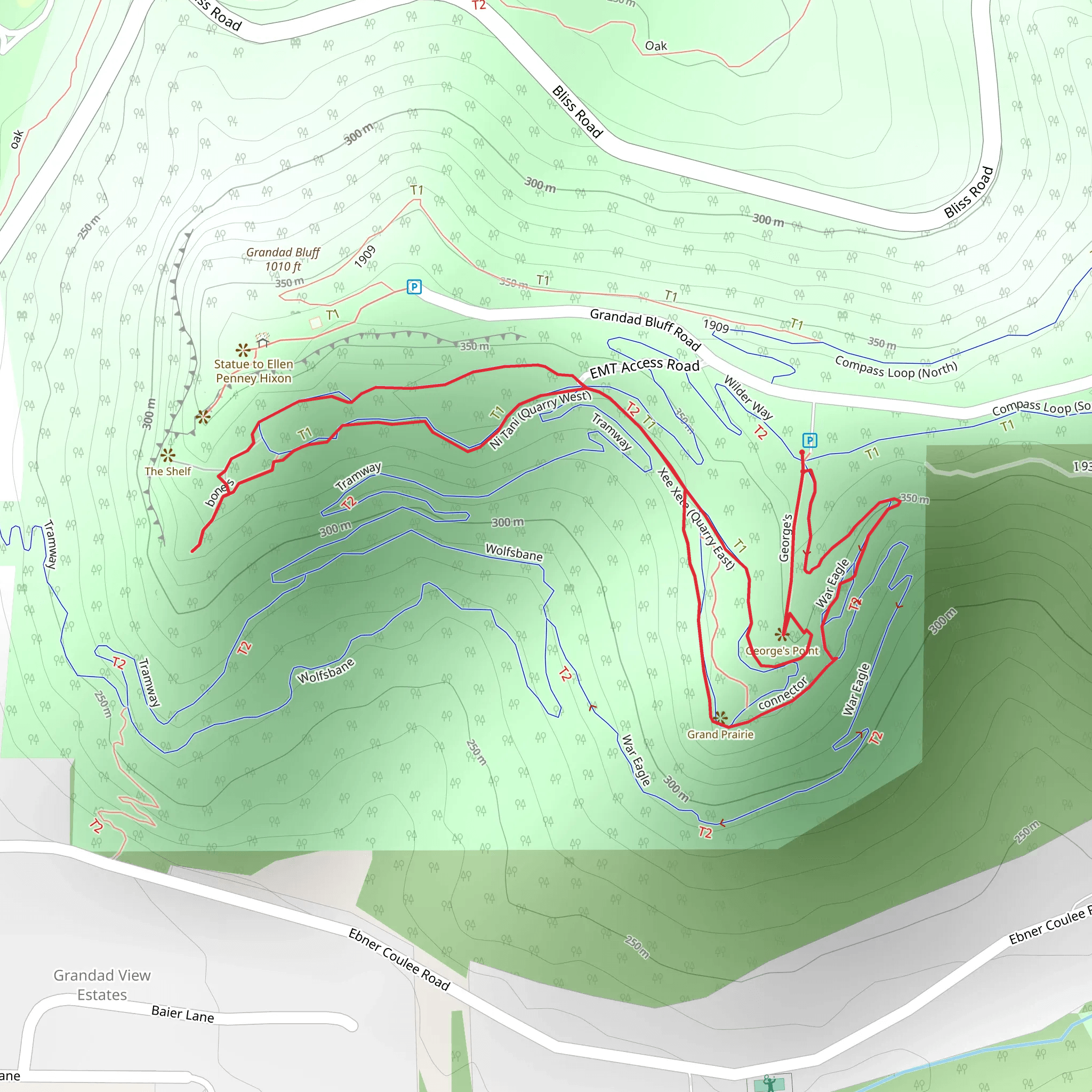 War Eagle, Xee Xete and Ni Tani Loop mobile static map