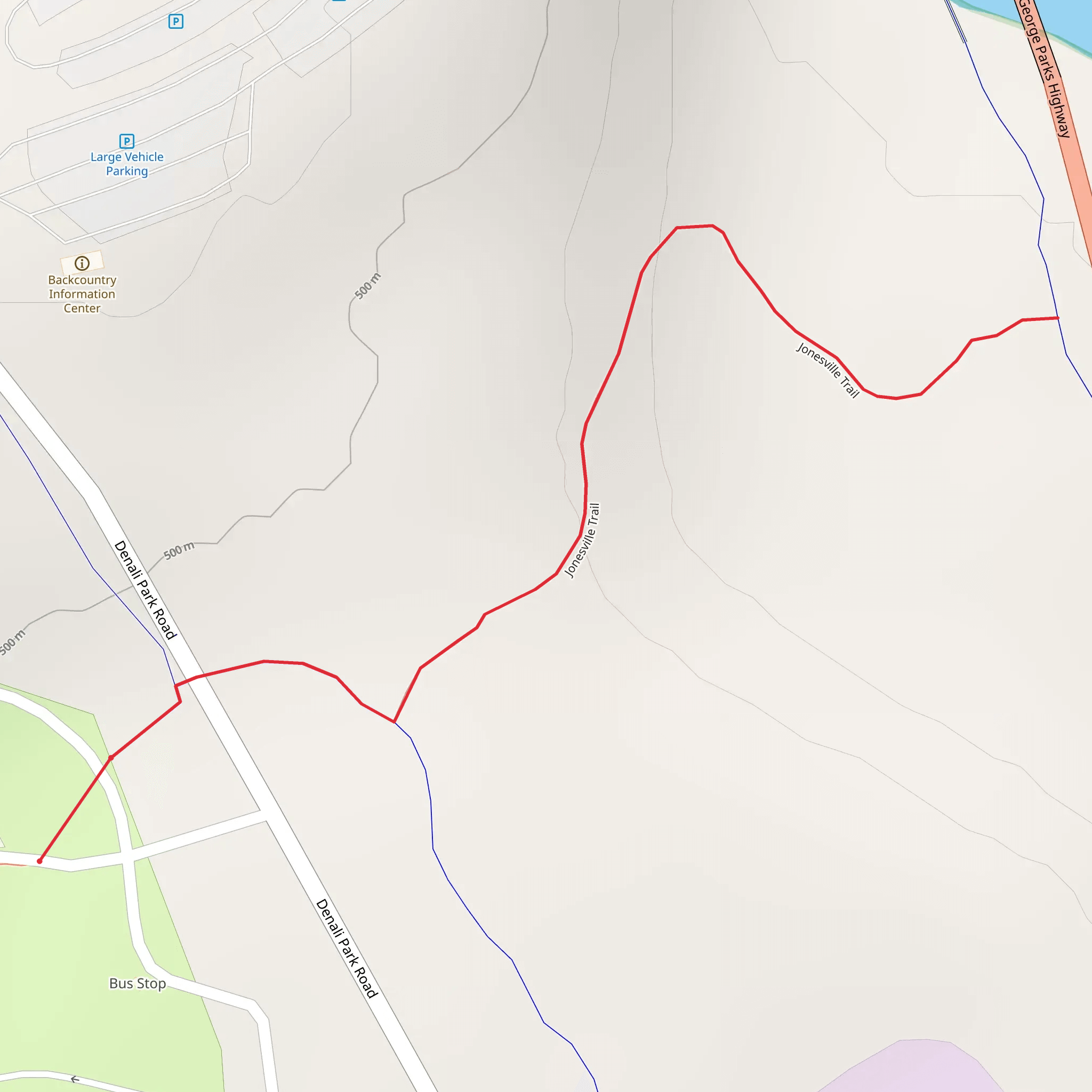 Jonesville Trail mobile static map
