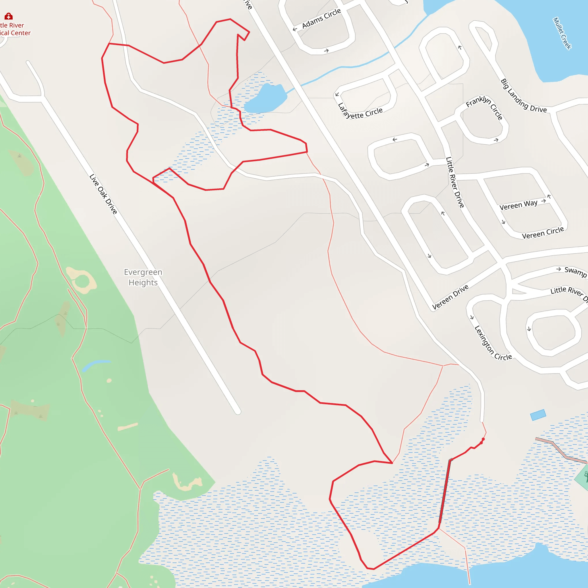 Little River Loop Walk mobile static map