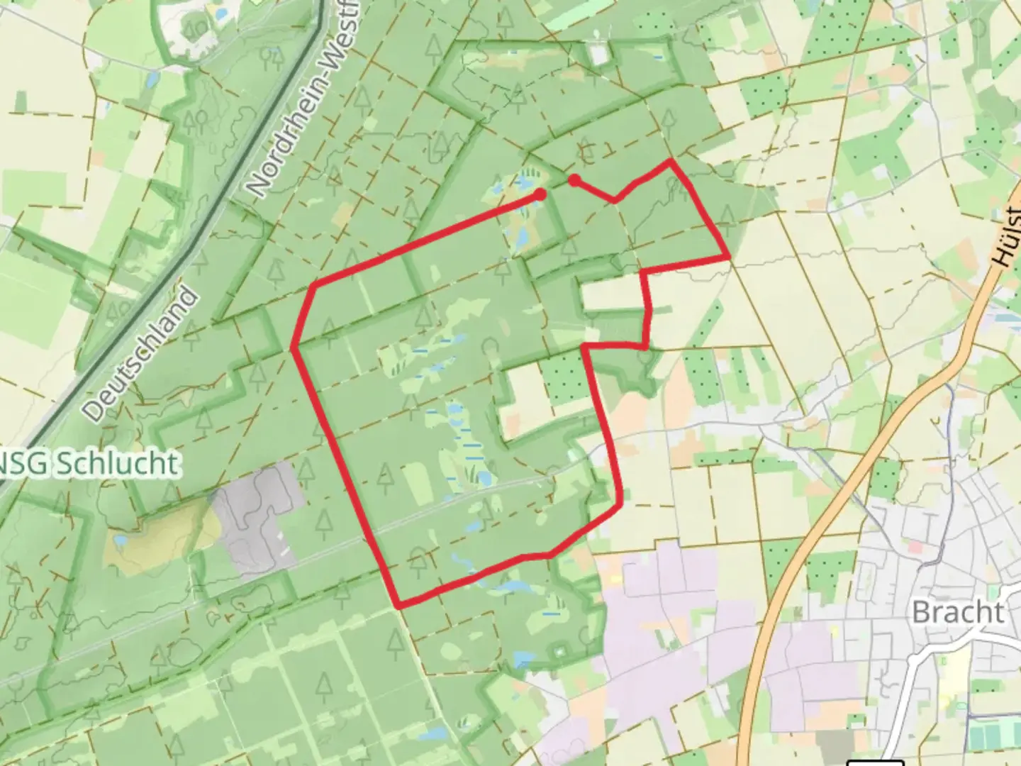 An image depicting the trail Rundweg A7 Vennweg and its surrounding area.