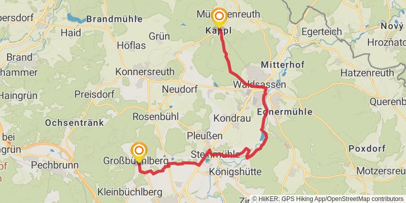 Fränkischer Gebirgsweg stage 7 Map