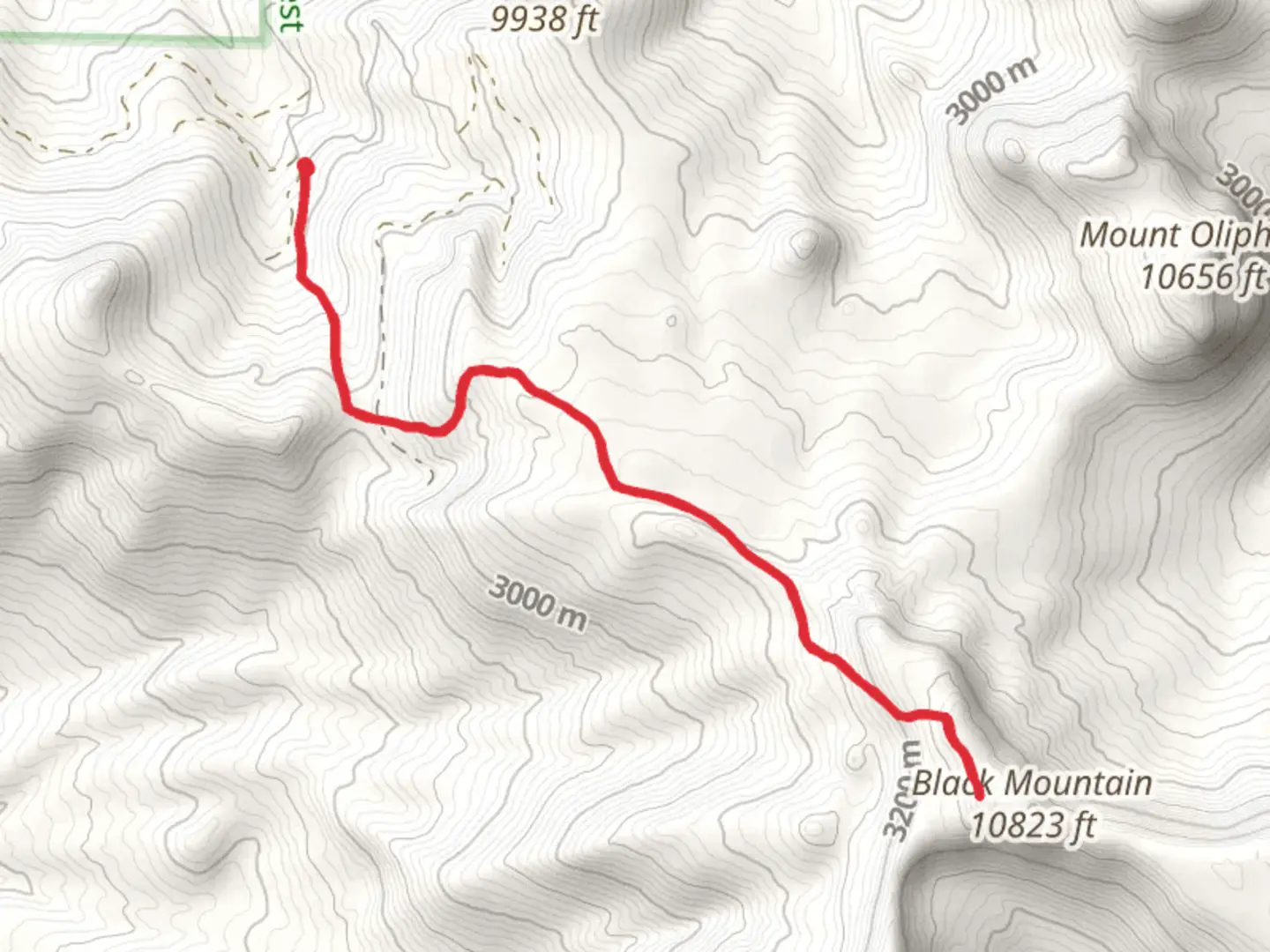 An image depicting the trail Fortification Creek Trail and its surrounding area.