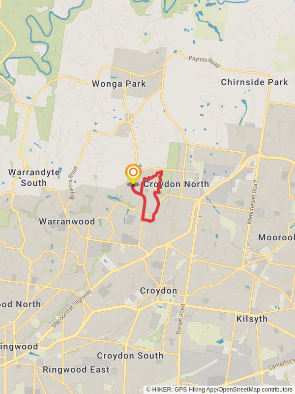 Yarra Walk mobile static map