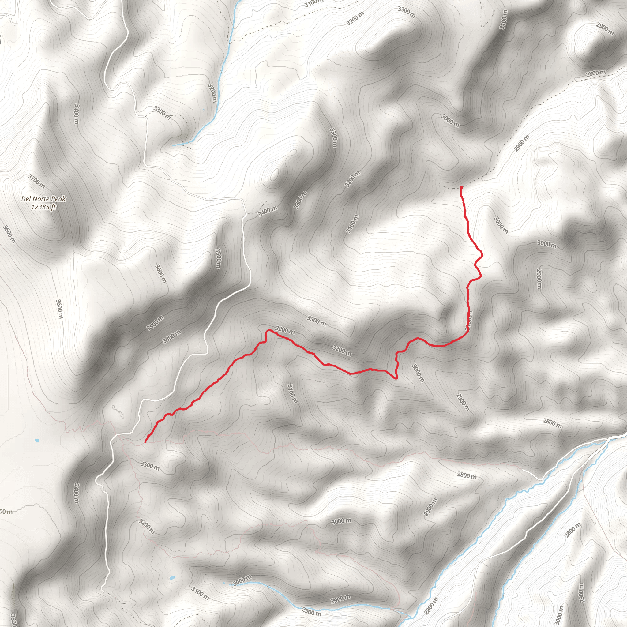 Shrader Trail mobile static map