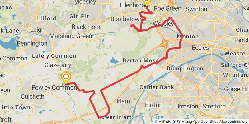 The Salford Trail stage 3 Map