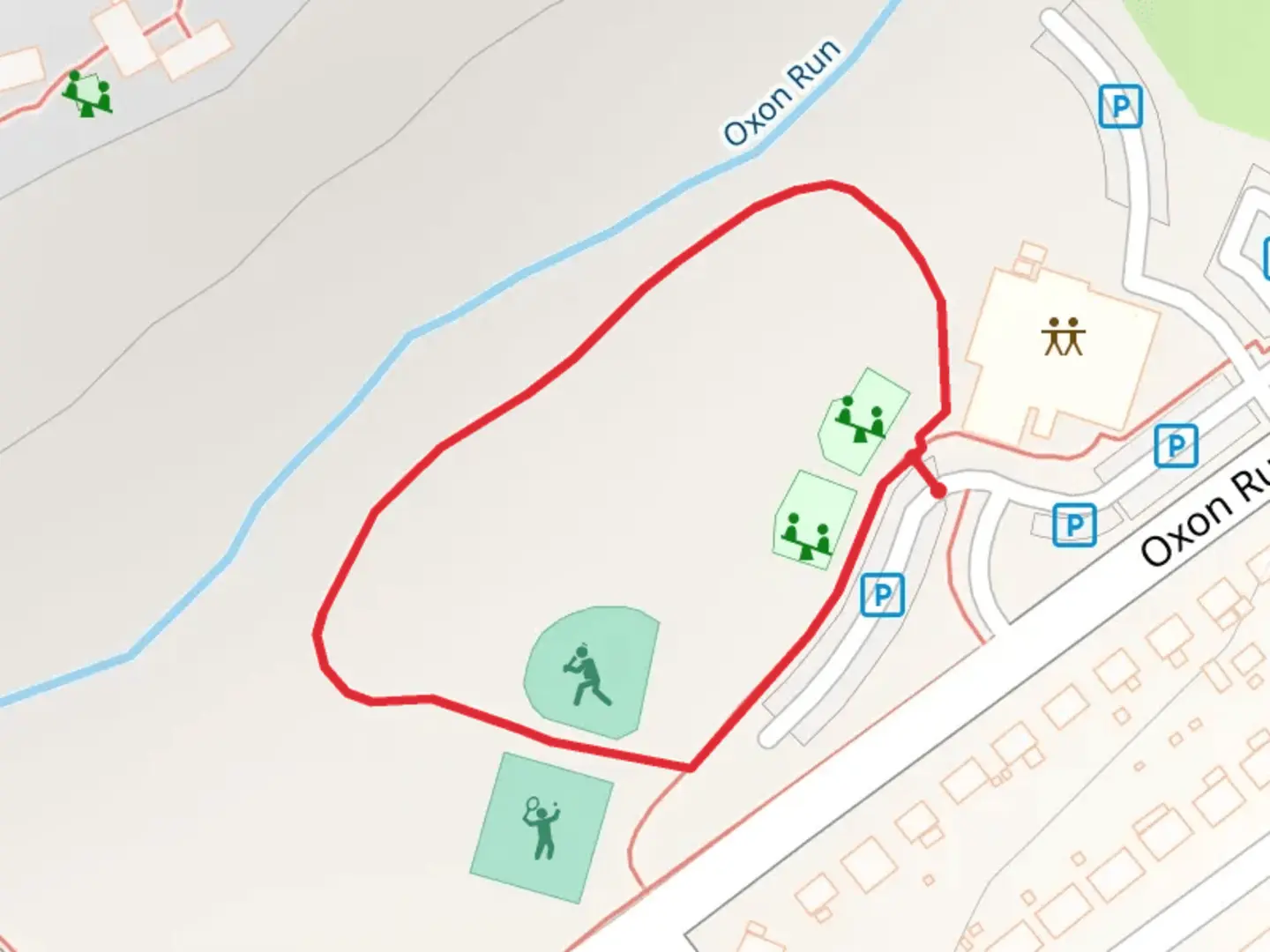 An image depicting the trail Oxon Run Loop and its surrounding area.
