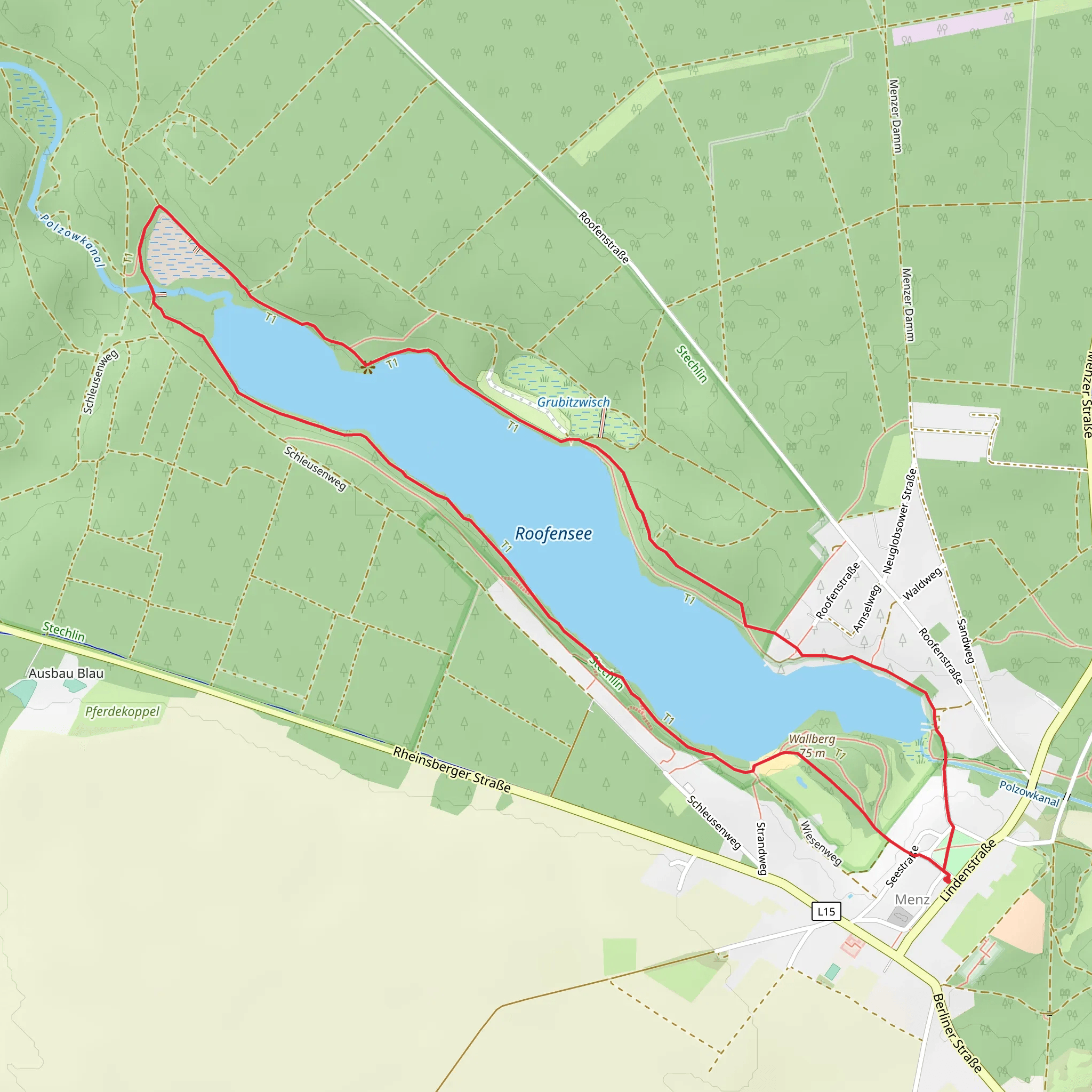 Roofensee Loop mobile static map