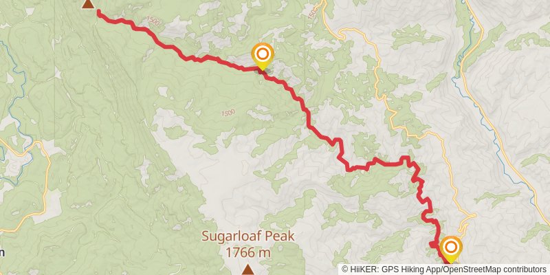 Lower Mad River Maverick Peak stage 3 Map