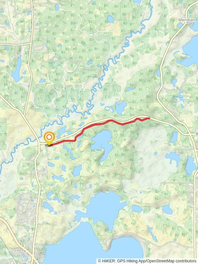 An image depicting the trail Orchard Pond Greenway and its surrounding area.