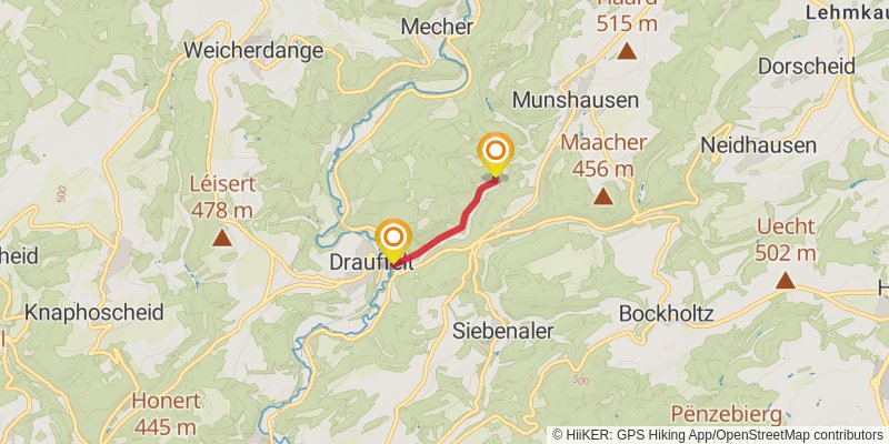 Escapardenne Eisleck Trail alt 2 Map